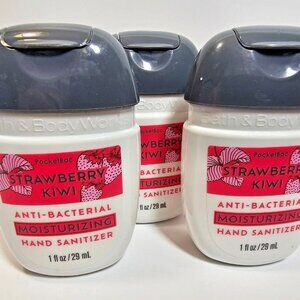 5 Strawberry Kiwi Moisturizing Sanitizer POCKETBAC 1oz Bath & Body Works NEW